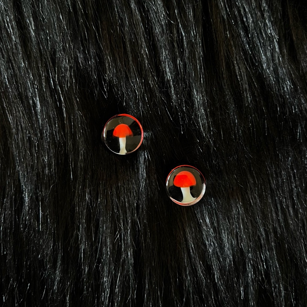 Glass Mushroom Ear Plugs
